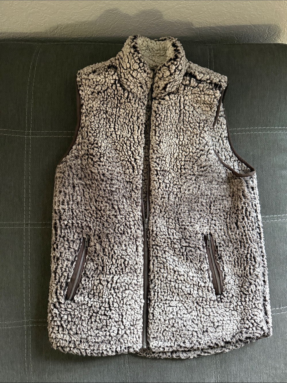 Cozy Sherpa Zip-Up Vest